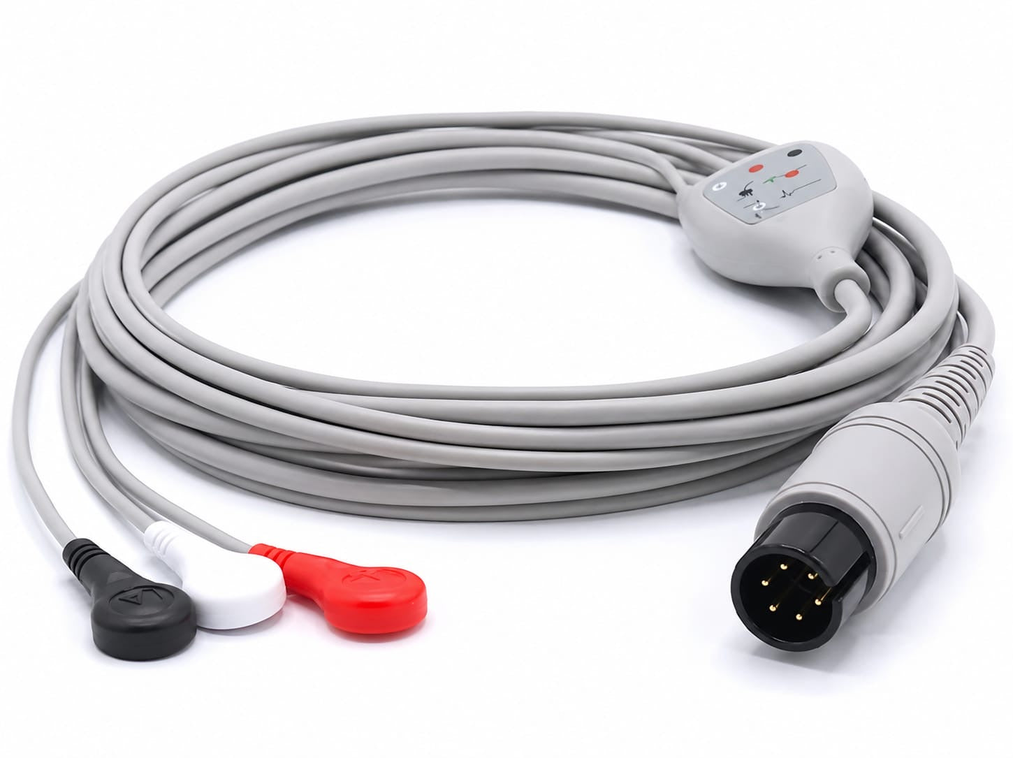 Cable ECG de Conexión Directa Compatible con AAMI
