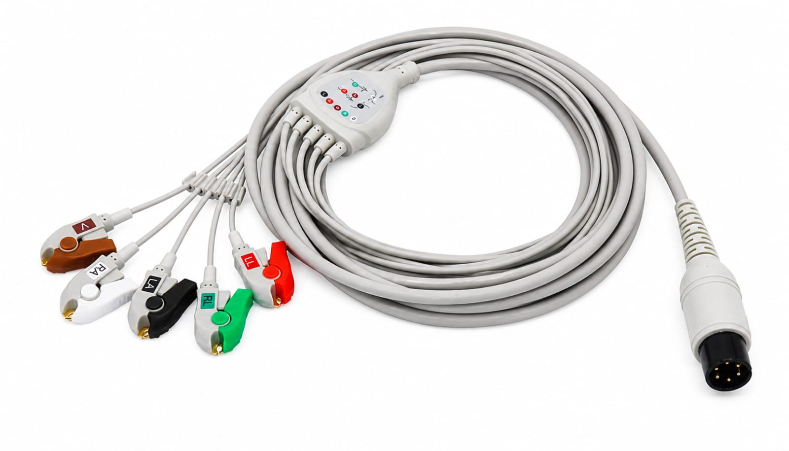 Cable ECG de Conexión Directa Compatible con AAMI